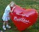 48 AIR EXPRESSIONS Inflatable VALENTINES HEART Vintage 1990 Glossy RED Vinyl