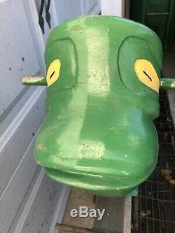 50s Vintage Playworld Systems Spring Ride Cast Aluminum Playground Ride-On Frog