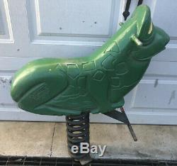 50s Vintage Playworld Systems Spring Ride Cast Aluminum Playground Ride-On Frog