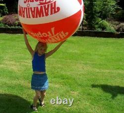 54 GENESIS Inflatable HAWAIIAN TROPIC Beach Ball VINTAGE Vinyl NOS