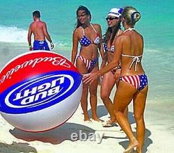 54 Inflatable BUD FAMILY Beach Ball BUDWEISER BUD LIGHT Vintage SEVYLOR