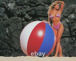 54 Inflatable SEVYLOR B7 Giant Beach Ball 8 Panel 4 Color, RARE VINTAGE VINYL