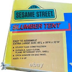 80s Vintage Ero Sesame Street Slumber tent 44L x 33W x 33H