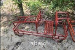 9 Pieces Total. VTG CHILDS ALUMINUM PLAYGROUND SPRING RIDE ON TOY