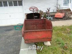 AMF FD Pumper No. 7 Pedal Car Vintage 1940s Fire Truck Engine