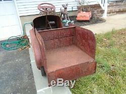 AMF FD Pumper No. 7 Pedal Car Vintage 1940s Fire Truck Engine