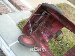 AMF FD Pumper No. 7 Pedal Car Vintage 1940s Fire Truck Engine