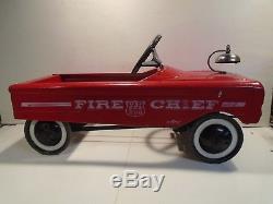 AMF Fire Chief Pedal Car Vintage 1960s Car No. 503