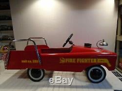 AMF Fire Engine Unit No. 508 Vintage 1960s Fire Truck Pedal Car