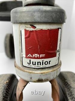 AMF Junior Bike Tricycle Red & Orange 1950's Junior Toy Co. Antique Vintage USA