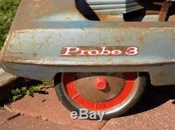 AMF Probe 3 Pedal Car Retro Auto Childs Metal Pedal Car Ride On Toy Vintage
