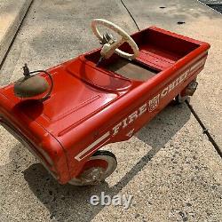 AMF Vintage Fire Chief Pedal Antique Car #503