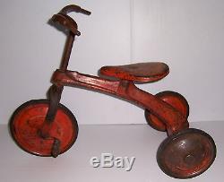 ANTIQUE VINTAGE 1930S METALCRAFT CHILDRENS TRICYCLE PEDAL TOY