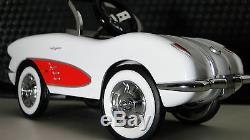 A Pedal Car 1960 Chevy Corvette Vintage Sport Hot Rod Midget Metal Model