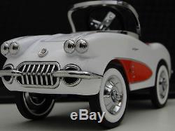 A Pedal Car 1960 Chevy Corvette Vintage Sport Hot Rod Midget Metal Model