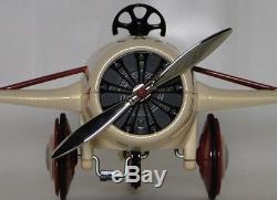 Air Plane Pedal Car Chrome Propeller WW1 Vintage Airplane Midget Metal Model