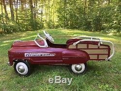 All Original Vintage 1950s Murray Jet Flow Drive Station Wagon Pedal Car LOOK