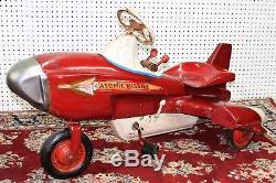 American Antique Murray Vintage Pedal Car Atomic Missile Rocket 1958