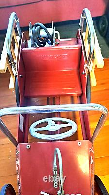 American Retro Fire Dept Engine Truck #7 Hook & Ladder Pedal Car