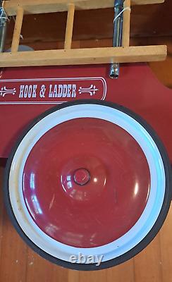 American Retro Fire Dept Engine Truck #7 Hook & Ladder Pedal Car