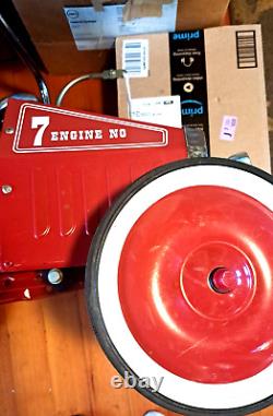 American Retro Fire Dept Engine Truck #7 Hook & Ladder Pedal Car