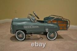 American Retro Metal Pedal Car Vintage Estate Wagon Classic Perfect Condition