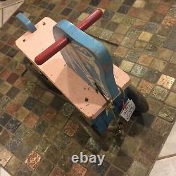 Antique 1900' Vintage Owned 100 yr Kids Toddler Ride-On Push/Kick Child Scooter