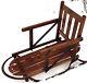 Antique 32 Long 1920's FLEXIBLE FLYER NO. 28 Metal & Wood Child's Pull Sled