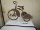 Antique AMERICAN NATIONAL AIRFLOW TRICYCLE-1936-SOLID-COMPLETE ORIGINAL-VINTAGE