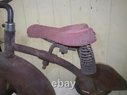 Antique AMERICAN NATIONAL AIRFLOW TRICYCLE-1936-SOLID-COMPLETE ORIGINAL-VINTAGE