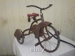 Antique AMERICAN NATIONAL AIRFLOW TRICYCLE-1936-SOLID-COMPLETE ORIGINAL-VINTAGE