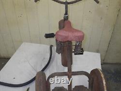 Antique AMERICAN NATIONAL AIRFLOW TRICYCLE-1936-SOLID-COMPLETE ORIGINAL-VINTAGE