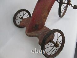 Antique Garton Streamline Airplane Handlebars Tricycle for Parts Restore 1930s