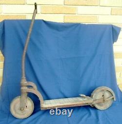 Antique Kids Push/Kick Scooter Child's Scooter Rare Find 20's 30's 40's 50s