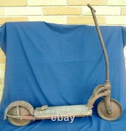 Antique Kids Push/Kick Scooter Child's Scooter Rare Find 20's 30's 40's 50s