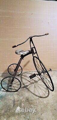 Antique Strap Steel Tricycle Circa 1900