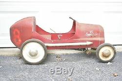 Antique Toy Pedal Car BMC SPECIAL 8 Race Car Stock Car Vintage Collectible Toys
