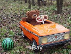 Antique VERY RARE Vintage SOVIET USSR Kids pedal car Moskvich