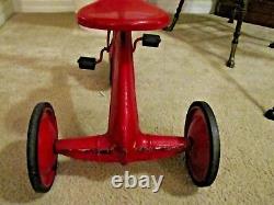 Antique Vintage 1930s Metalcraft Childrens Tricycle Pedal Toy