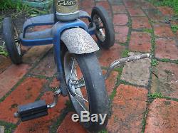 Antique Vintage 1950's Amc Tricycle All Metal Rust Spot