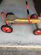 Antique Vintage Childrens Push Pull Cart Pedal Car Move Along Wood Metal 30s-50s