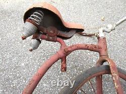 Antique Vintage Early 1900s Metal Child's Tricycle 3 Wheel Toy Bicycle