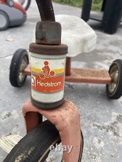 Antique Vintage Hedstrom Seat Metal Step-Up Kids Tricycle Worn-parts/repair