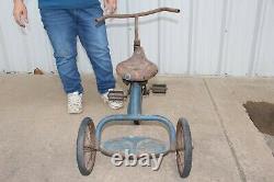 Antique Vintage Metal Child's Tricycle Toy 3 Wheel Bicycle Pedal Car