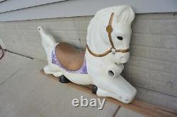 Antique Vintage Miracle Equipment Co Childs Ride Carousel Horse Nice Condition