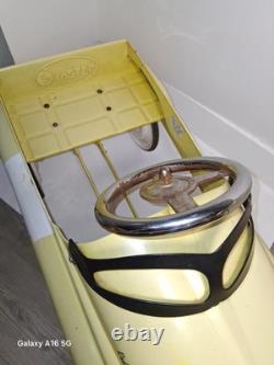 Antique Vintage-Taxi Cab Metal Pedal Car Instep City Taxi