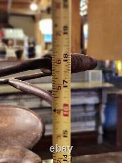 Antique Vintage Tricycle 1940's Loop Handlebar Solid Red Wheels Pat Applied For