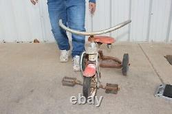 Antique Vintage Western Flyer Metal Child's Tricycle 3 Wheel Bicycle Pedal Car