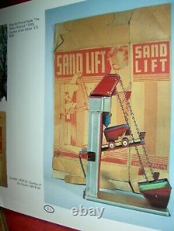 Antique vintage, Coal Sand Elevator Bucket Loader mechanical tin litho sand toy