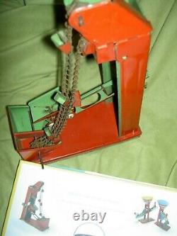 Antique vintage, Coal Sand Elevator Bucket Loader mechanical tin litho sand toy